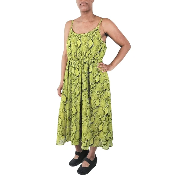 sachin and babi light blue dress Neon Green Chiffon Frill Suit – John Zack main image 0